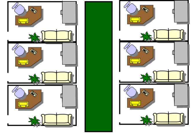 私人办公空间效果图