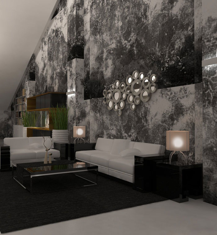 1000平方loft风格办公室前台接待区域装修设计案例效果图