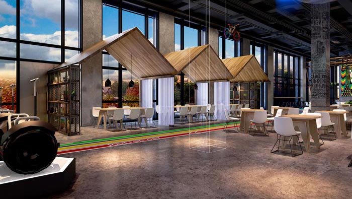 2000平方厂房办公室装修设计案例