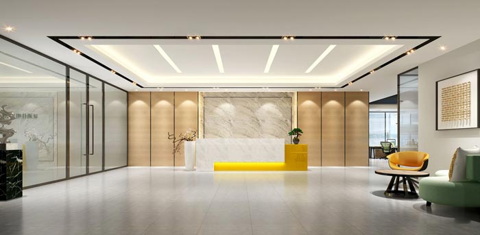 办公室前台如何装修好？