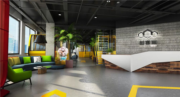互联网公司办公室前台如何设计？