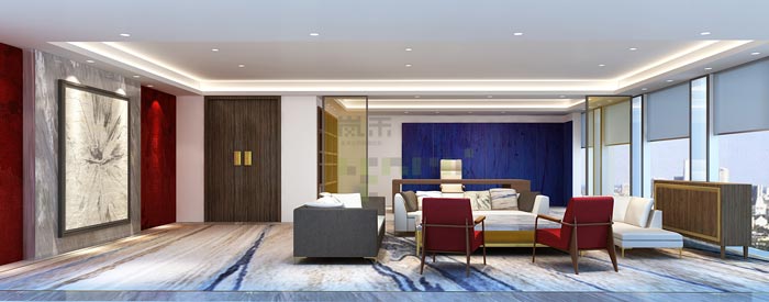 金融公司董事局办公室设计方案效果图