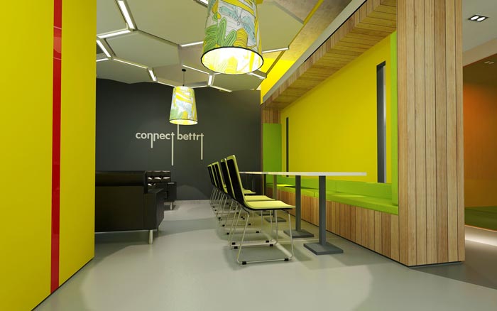 金融租赁公司办公室休息区域装修设计效果图