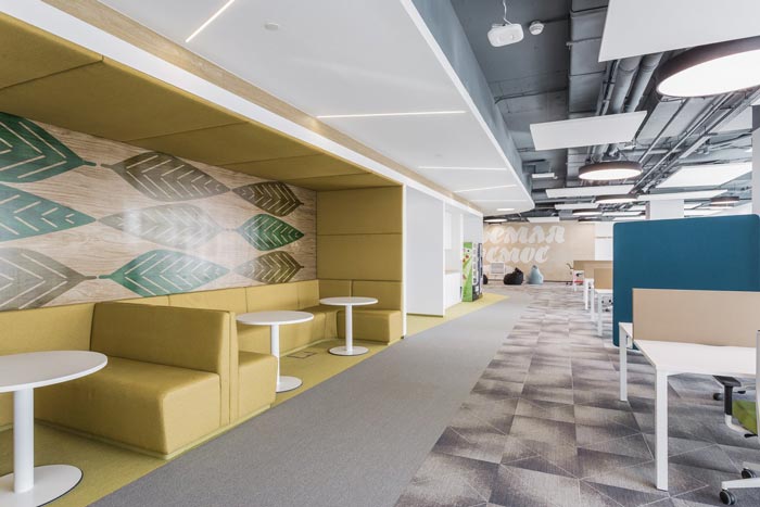 互联网金融公司办公室接待区域装修设计案例效果图