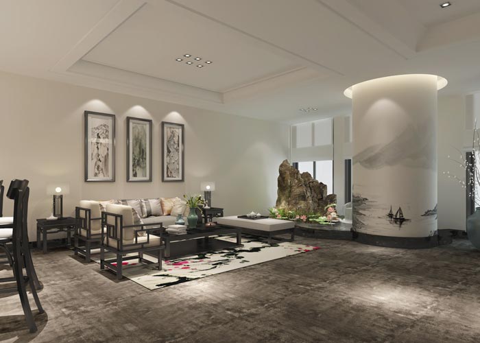 贸易公司办公室如何设计成中式风格？