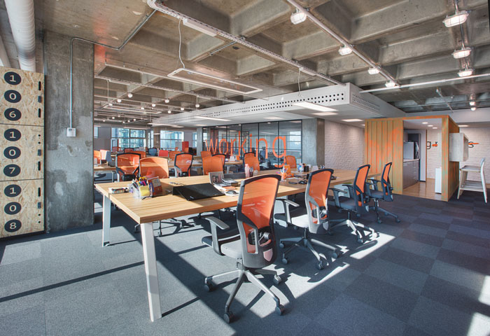 金融控股公司办公室办公区装修设计案例效果图