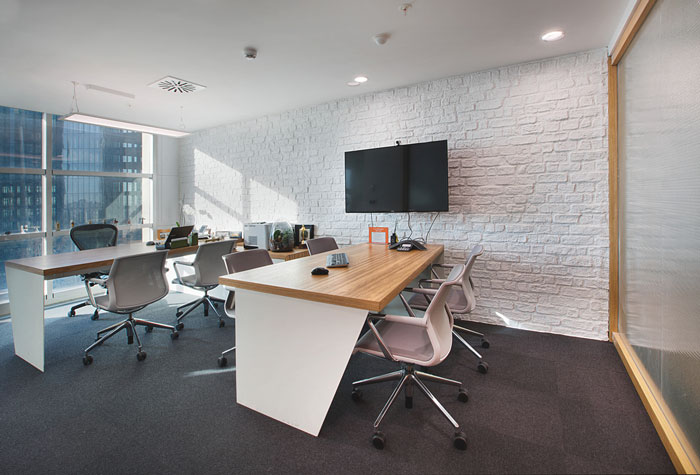 金融控股公司总经理办公室装修设计案例效果图