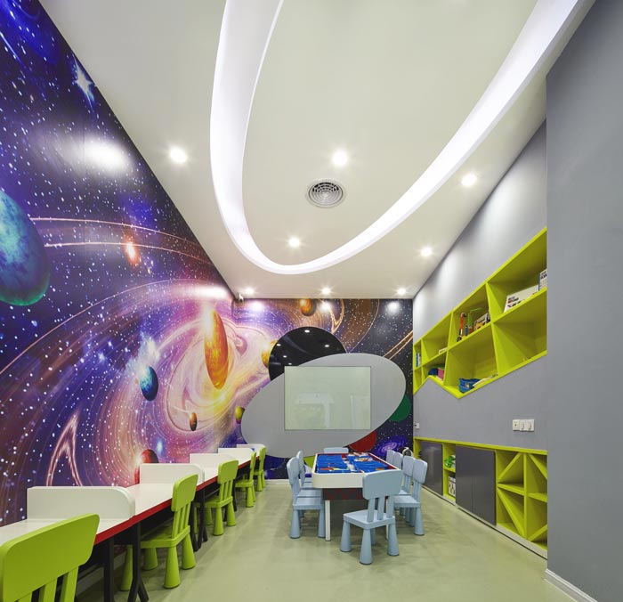 幼儿早教中心教学空间装修设计案例效果图