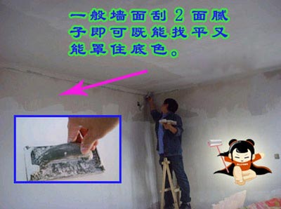 刮腻子效果图